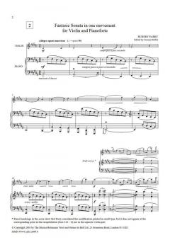 Fantasie Sonata In One Movement von Charles Hubert Parry 