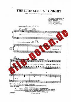 The Lion Sleeps Tonight (Luigi Creatore) 