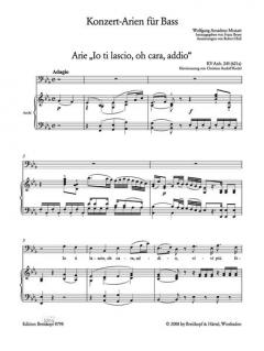 Sämtliche Konzert-Arien für Bass von Wolfgang Amadeus Mozart 