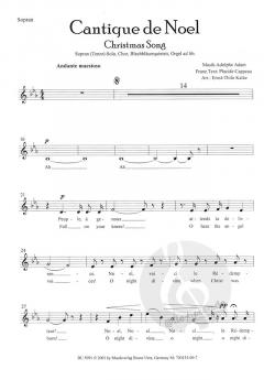 Cantique de Noel - Satz mit Solo- und Chorstimmen (Adolphe Charles Adam) 