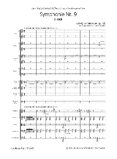 Symphonie Nr. 9 d-moll op. 125 von Ludwig van Beethoven 