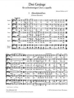 3 Gesänge op. 42 (Johannes Brahms) 