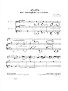 Rapsodie von Claude Debussy 