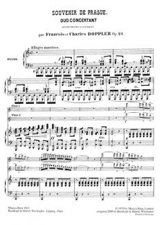 Souvenir de Prague op. 24 von Karl Doppler 
