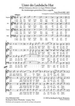 Unter des Laubdachs Hut (Fanny Hensel) 