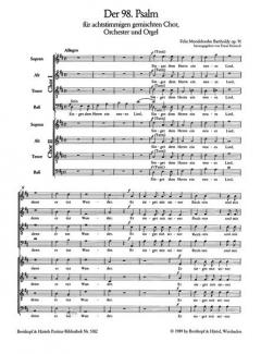 Der 98. Psalm op. 91 von Felix Mendelssohn Bartholdy 