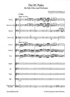 Der 115. Psalm op. 31 von Felix Mendelssohn Bartholdy 