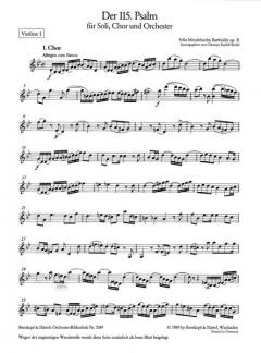 Der 115. Psalm op. 31 von Felix Mendelssohn Bartholdy 