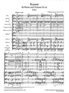 Klavierkonzert D- KV 451 von Wolfgang Amadeus Mozart 