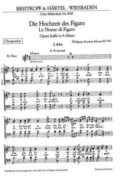 Le Nozze di Figaro KV 492 (W.A. Mozart) 