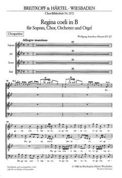 Regina coeli B- KV 127 (W.A. Mozart) 