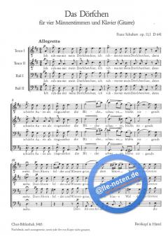 Das Dörfchen op. 11/1 D 641 (Franz Schubert) 