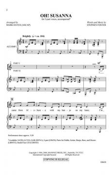 Oh! Susanna! von Mark Hayes 