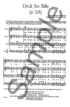 Deck The Halls In 7/8 (TTBB) (James McKelvy) 