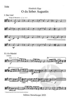 O du lieber Augustin für Streichquartett oder -orchester von Friedrich Zipp im Alle Noten Shop kaufen (Einzelstimme) - MERSEB2035-VA