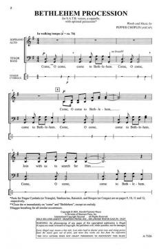 Bethlehem Procession (Pepper Choplin) 