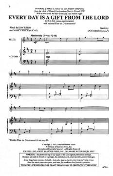 Every Day Is A Gift From The Lord (Don Besig) 