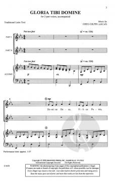 Gloria Tibi Domine (Greg Gilpin) 