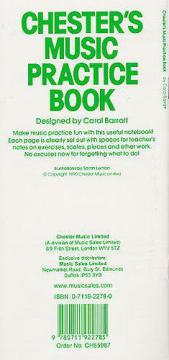 Chester's Music Practice Book von Carol Barratt 