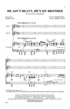 He Ain't Heavy, He's My Brother (Bob Russell) 