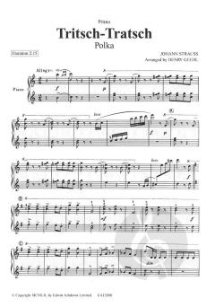 Tritsch Tratsch Polka (Piano Duet) von Josef Strauss 