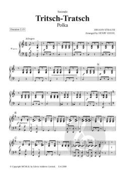 Tritsch Tratsch Polka (Piano Duet) von Josef Strauss 