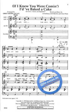 If I Knew You Were Comin' I'd've Baked A Cake (Greg Gilpin) 