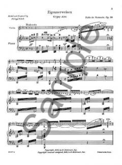 Zigeunerweisen Op. 20 von Philipp Mittell 