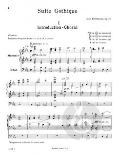 Suite Gothique Op. 25 von Leon Boellmann 