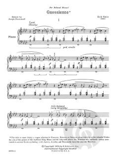 3 Gnossiennes von Erik Satie 