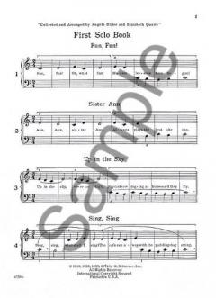 Diller-Quaile Piano Series First Solo Book 
