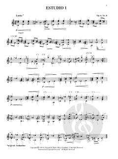 20 Studien für Gitarre (Segovia) von Fernando Sor 