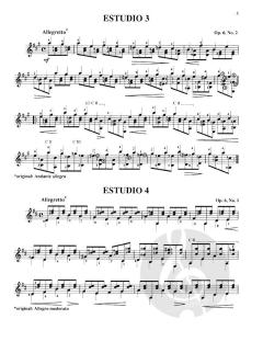 20 Studien für Gitarre (Segovia) von Fernando Sor 