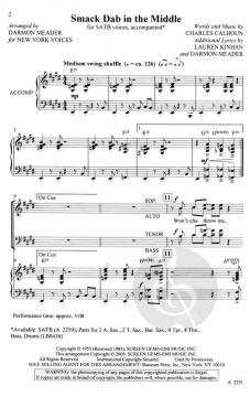 Smack Dab In The Middle From The New York Voices Series 