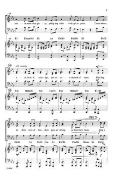 Song For The Unsung Hero New 2 And 3 part voicings! (Joseph A. Martin) 