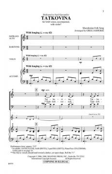 Tatkovina Macedonian Folk Song 