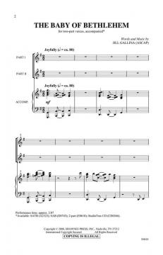 The Baby Of Bethlehem (Jill Gallina) 