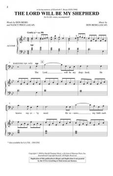 The Lord Will Be My Shepherd (Don Besig) 