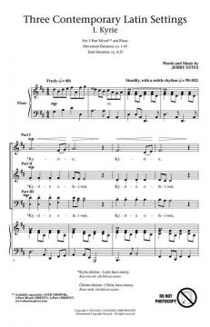 3 Contemporary Latin Settings (Jerry Estes) 