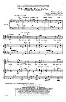 We Thank You, Lord (Joseph A. Martin) 