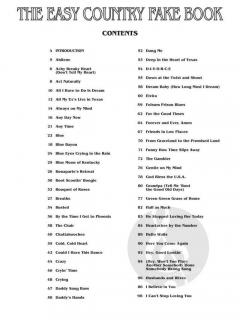 The Easy Country Fake Book 