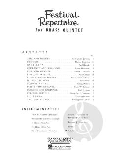 Festival Repertoire For Brass Quintet 