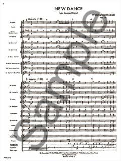 New Dance For Band, Op. 18b (Wallingford Riegger) 