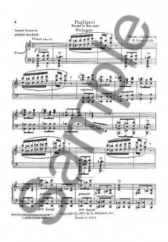 I Pagliacci von Ruggero Leoncavallo 