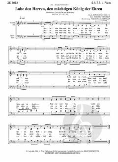 Lobe den Herren, den mächtigen König der Ehren 