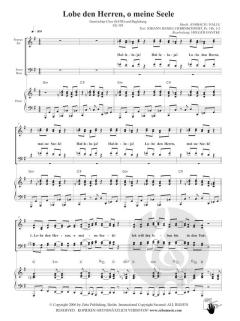 Lobe den Herren, o meine Seele 