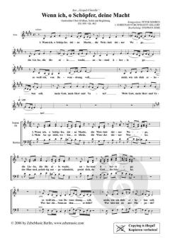 Wenn ich, o Schöpfer, deine Macht 