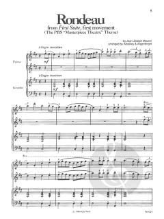 3 Baroque Pieces Piano Duet 