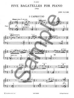 Five Bagatelles For Piano von John McCabe 