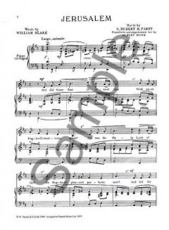 Jerusalem von Charles Hubert Parry 